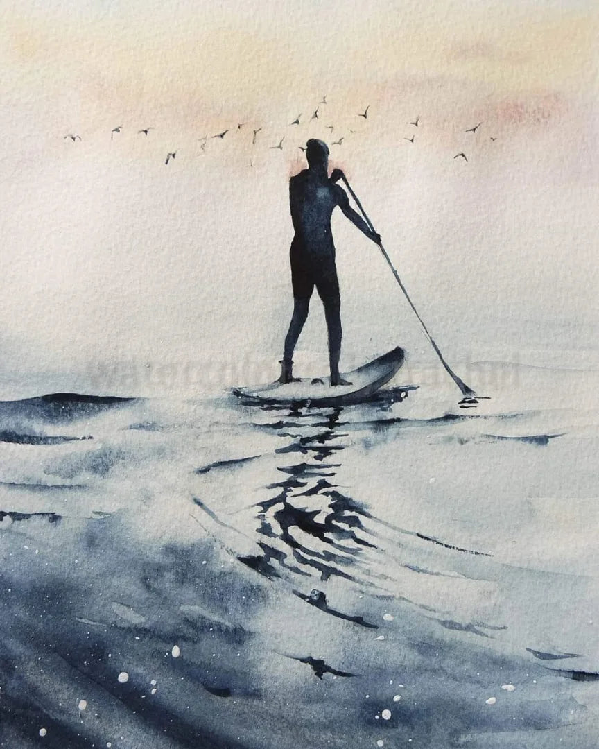 Go with the flow, (paddleboarding)