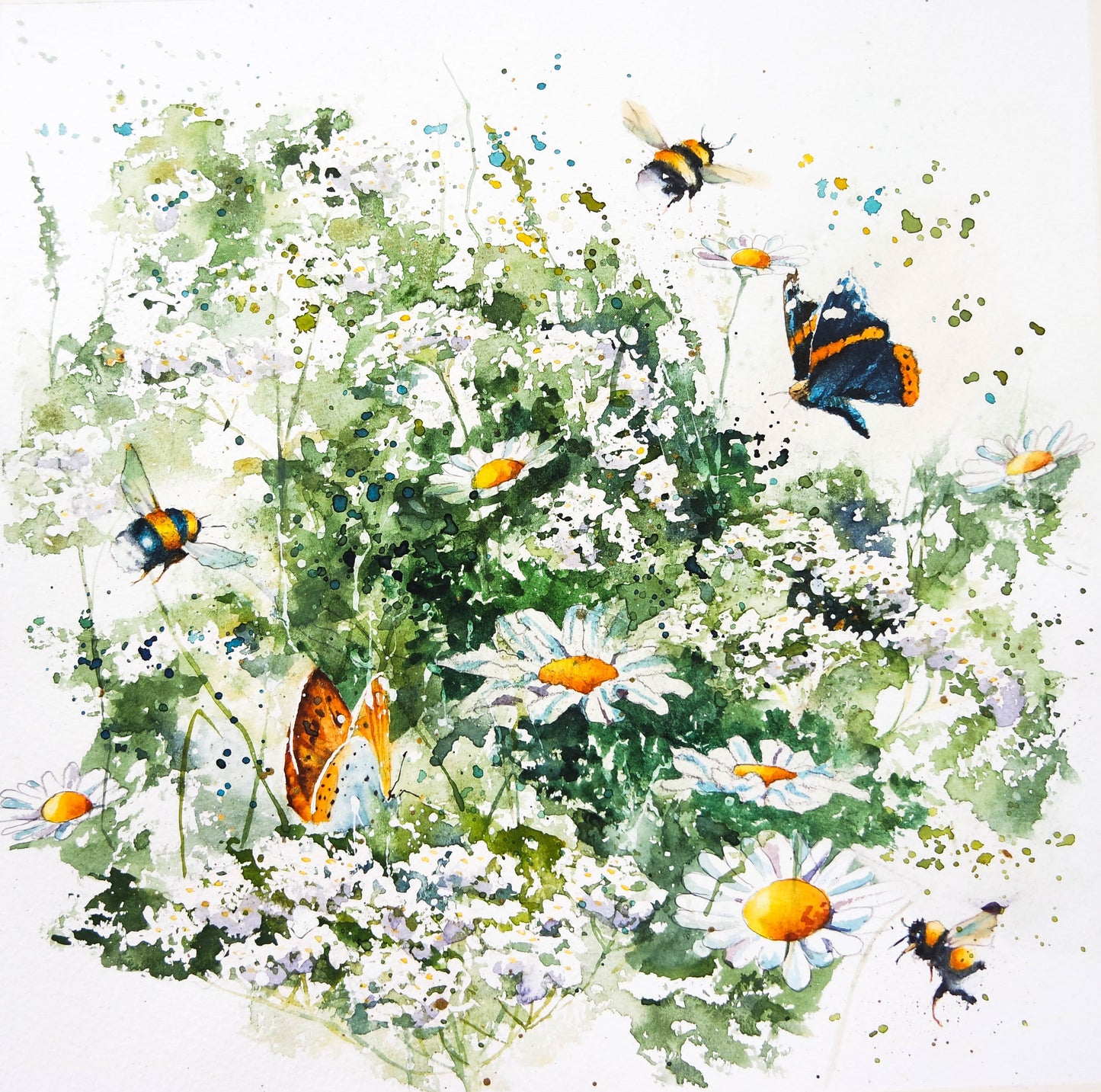 Four seasons in Flowers ( 4 cards)