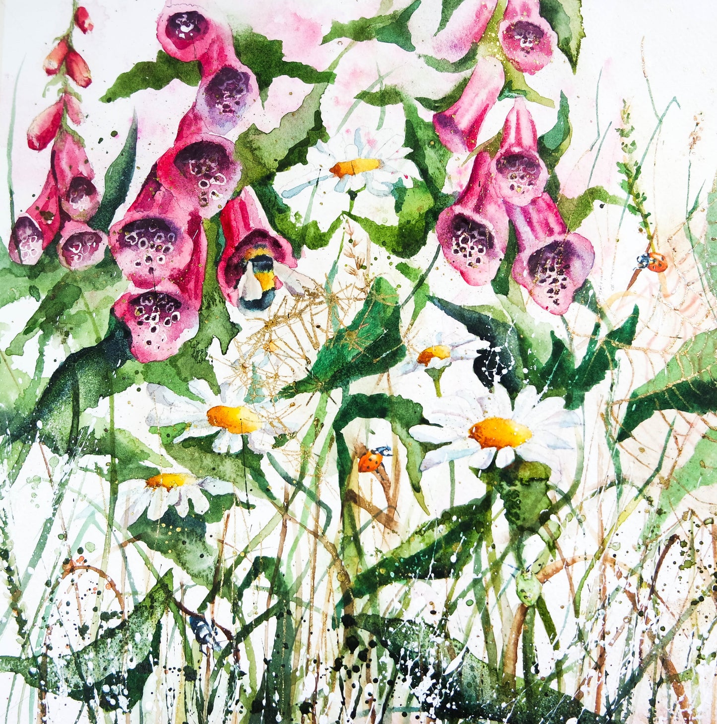 Four seasons in Flowers ( 4 cards)