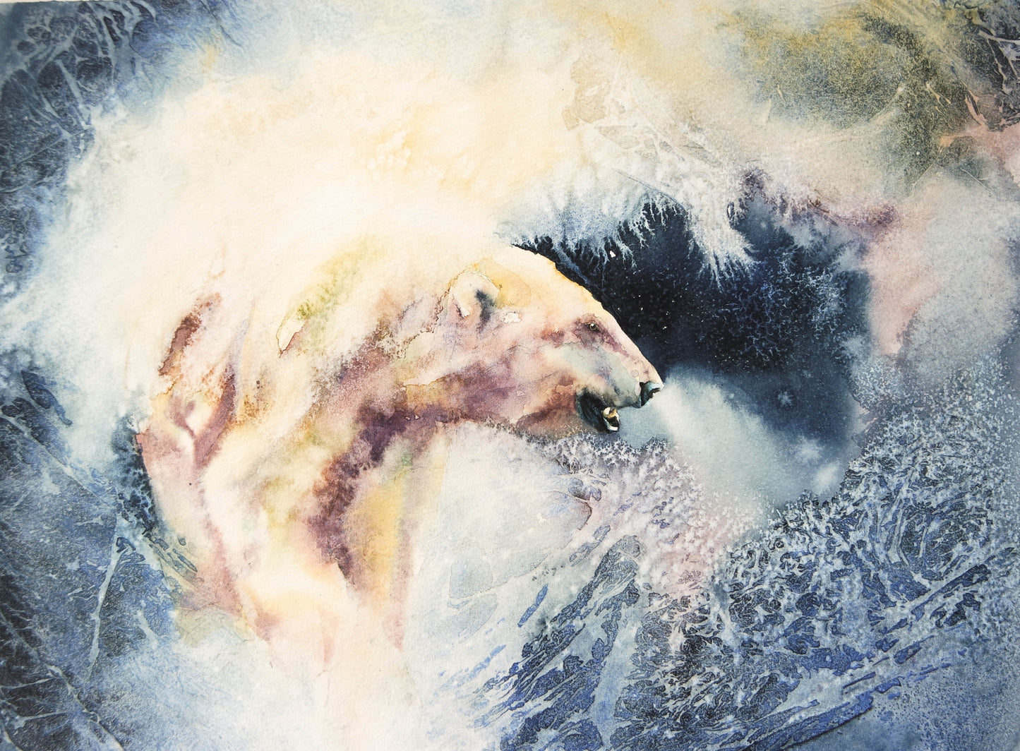 Penguins and polar bears Christmas Cards (4 cards)