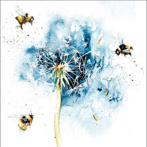 Birds , flowers, ladybirds and bees( 4 cards)