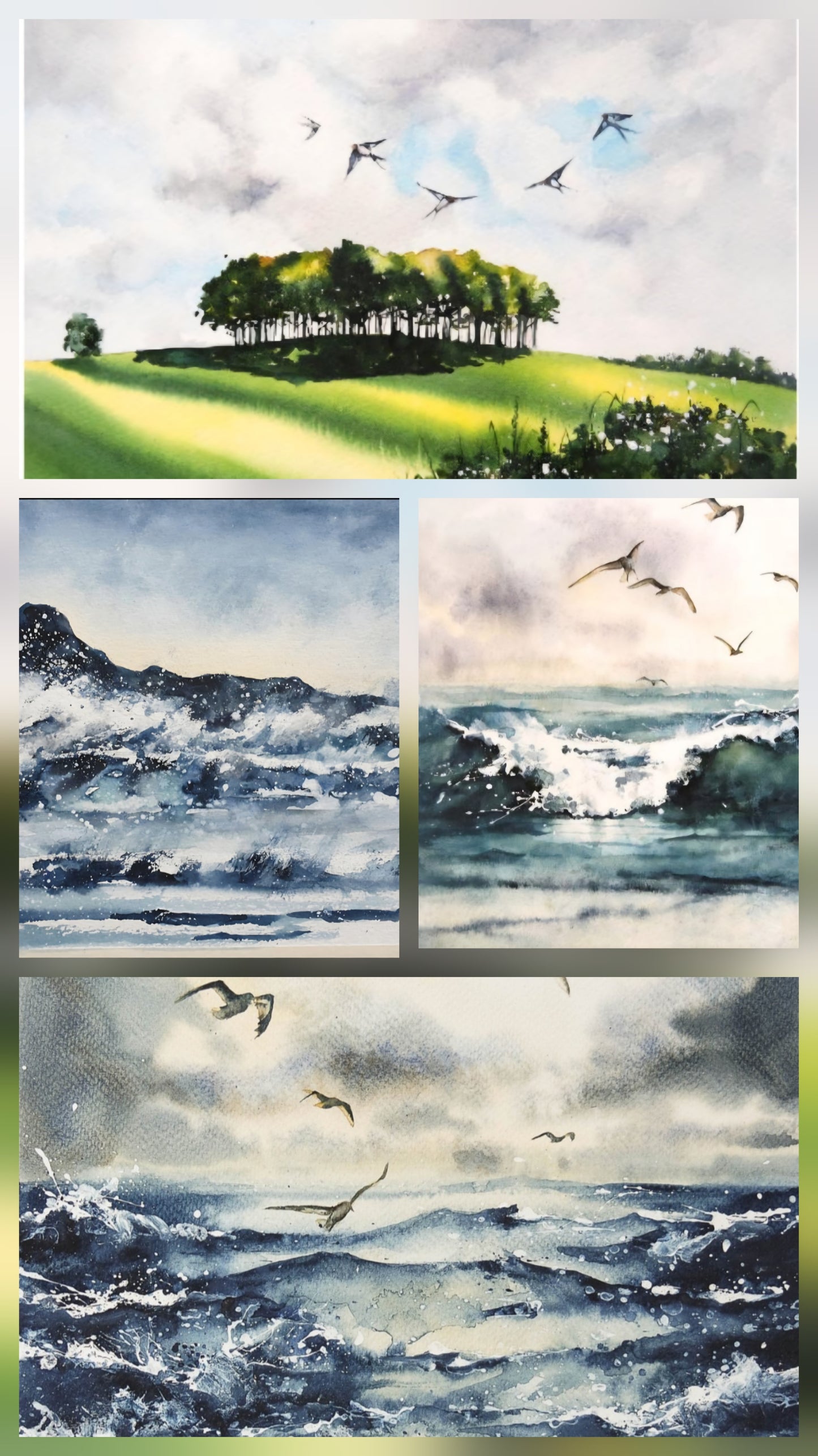Cornish collection ( 4 cards)