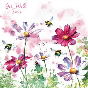 Get well soon card ( Cosmos) Single card