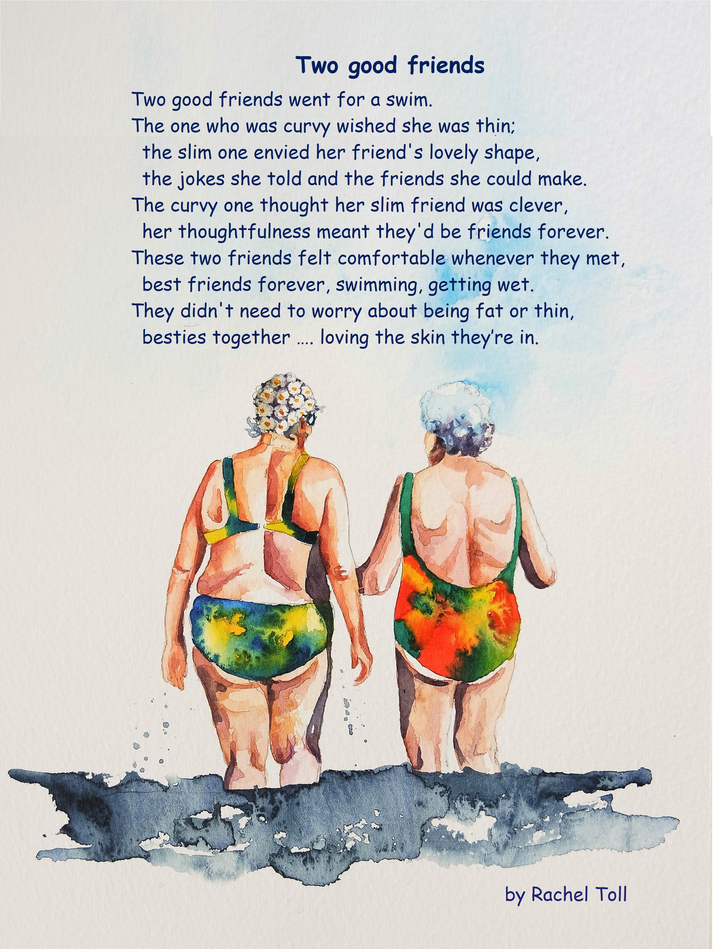 ***NEW LARGER SIZE*** Love the skin you're in collection with poems!