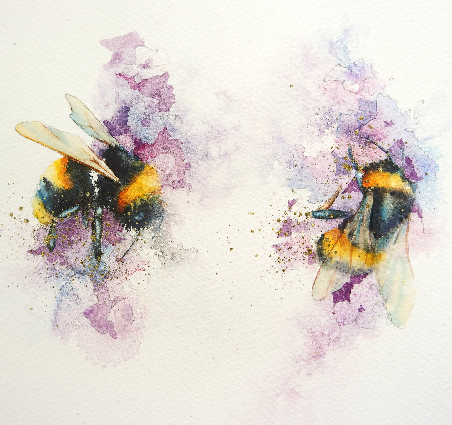 Ladies in Lavender and Allium Buzz ( 2 cards)