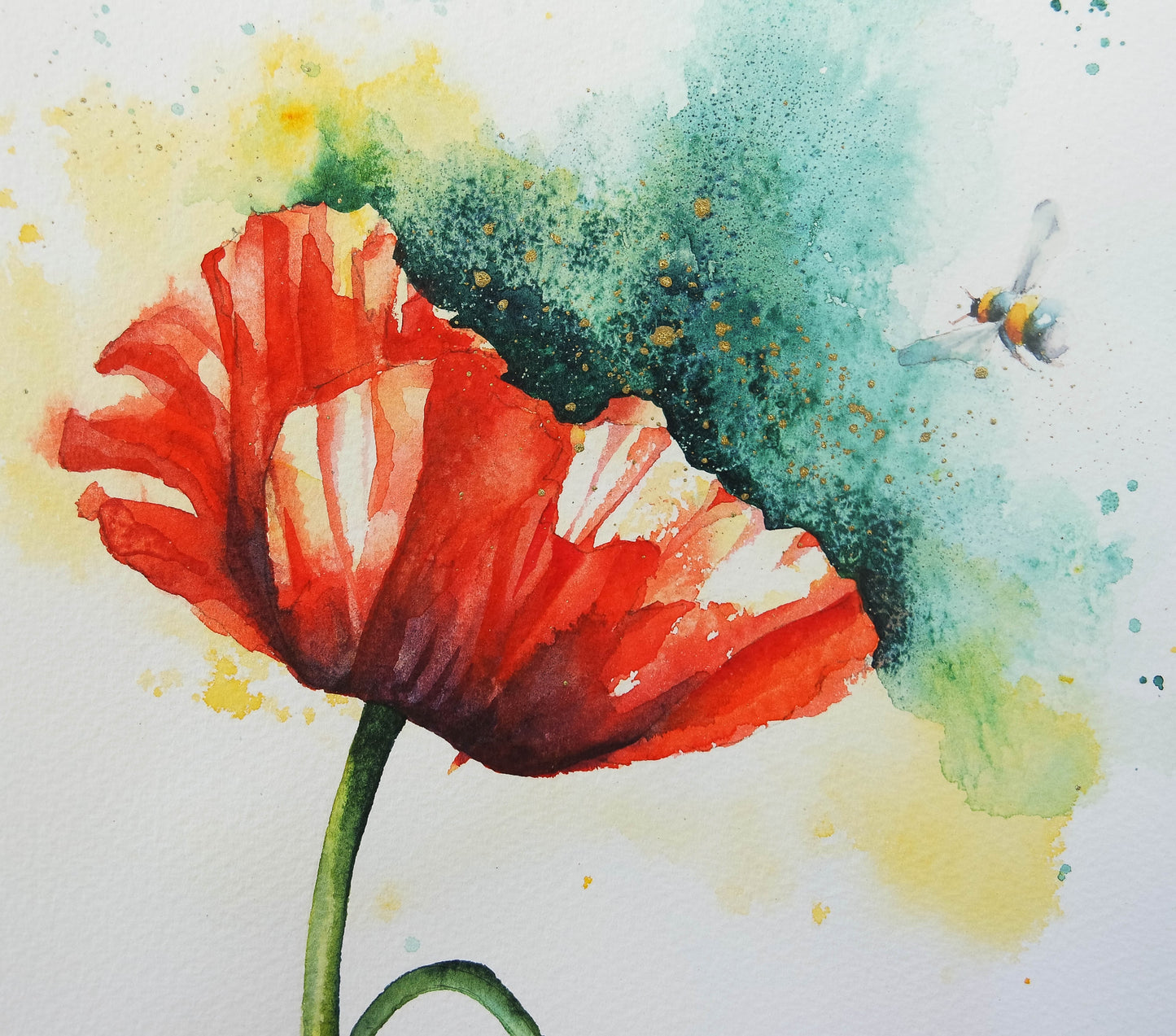 Flowers and Bees ( 4 cards)