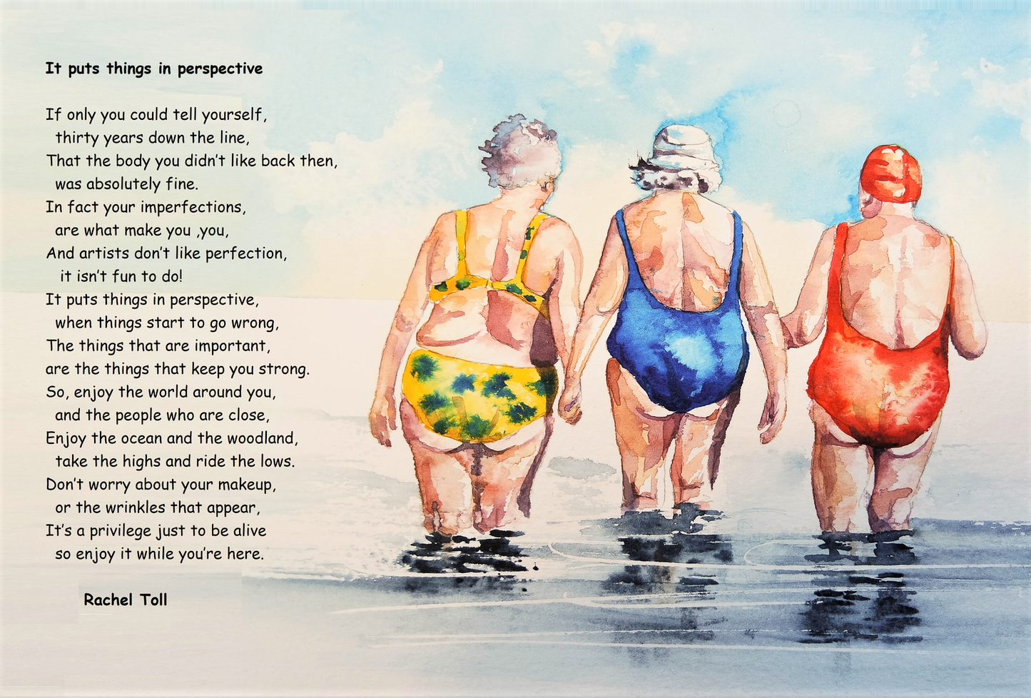 ***NEW LARGER SIZE*** Love the skin you're in collection with poems!