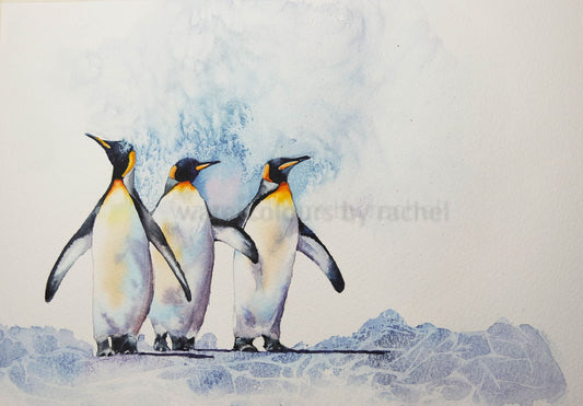 When the world goes crazy just hunker down and paint some penguins.