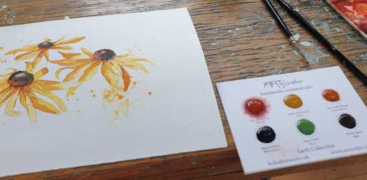 Rudbeckias with artscribe