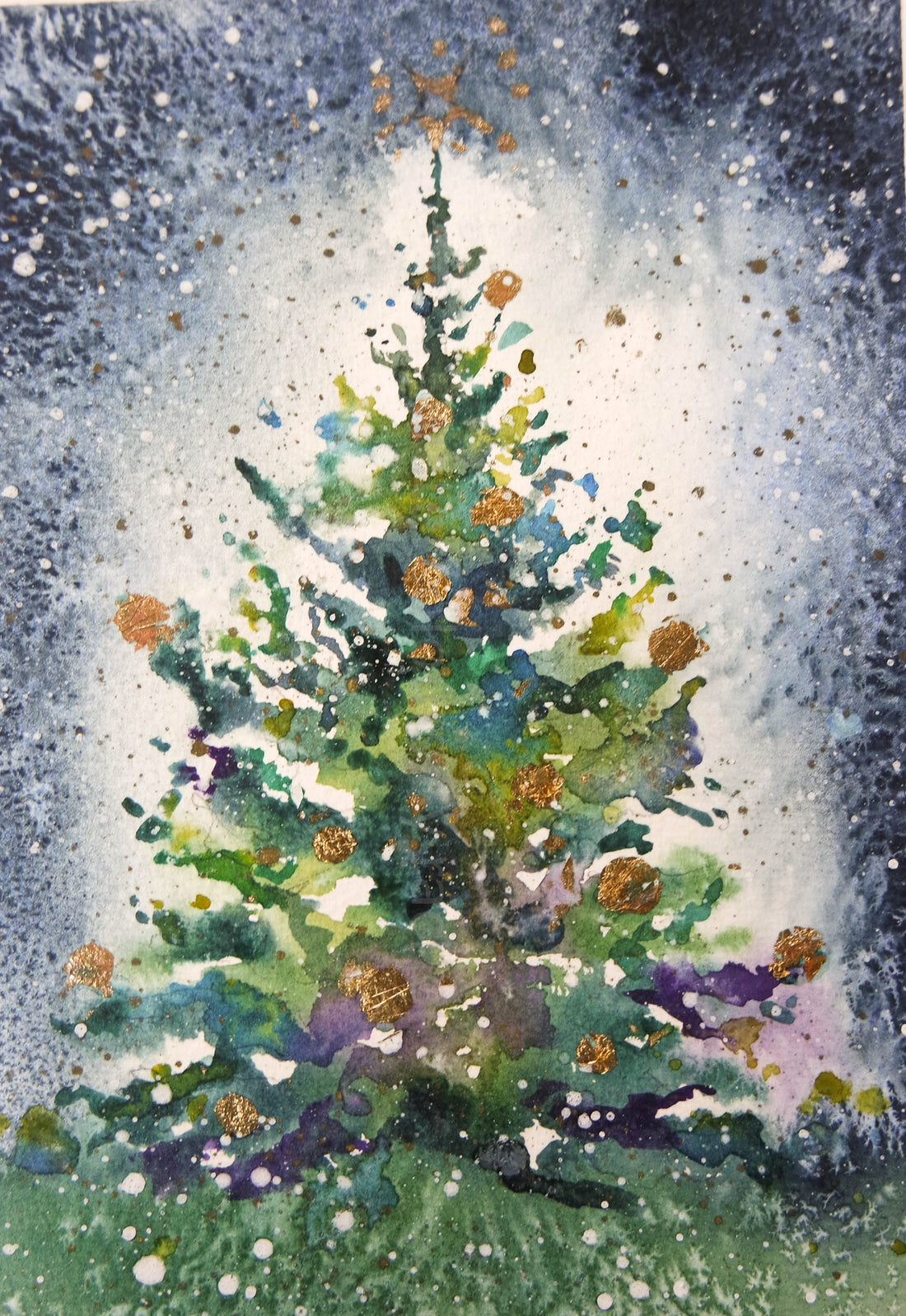 How to paint a Christmas Tree