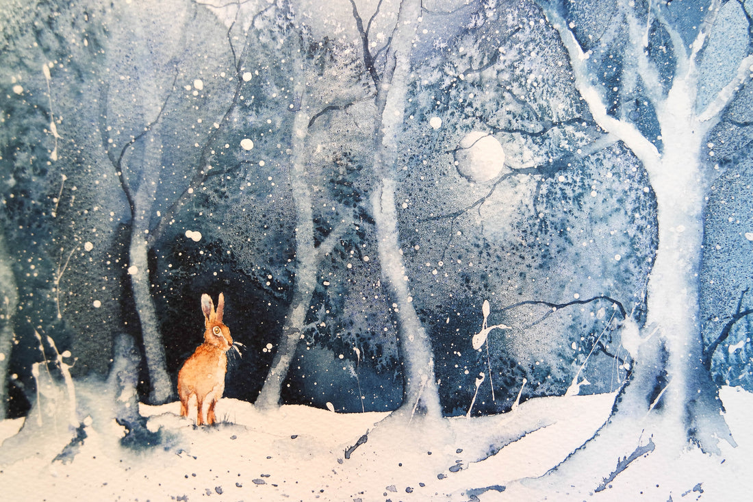 A winter background