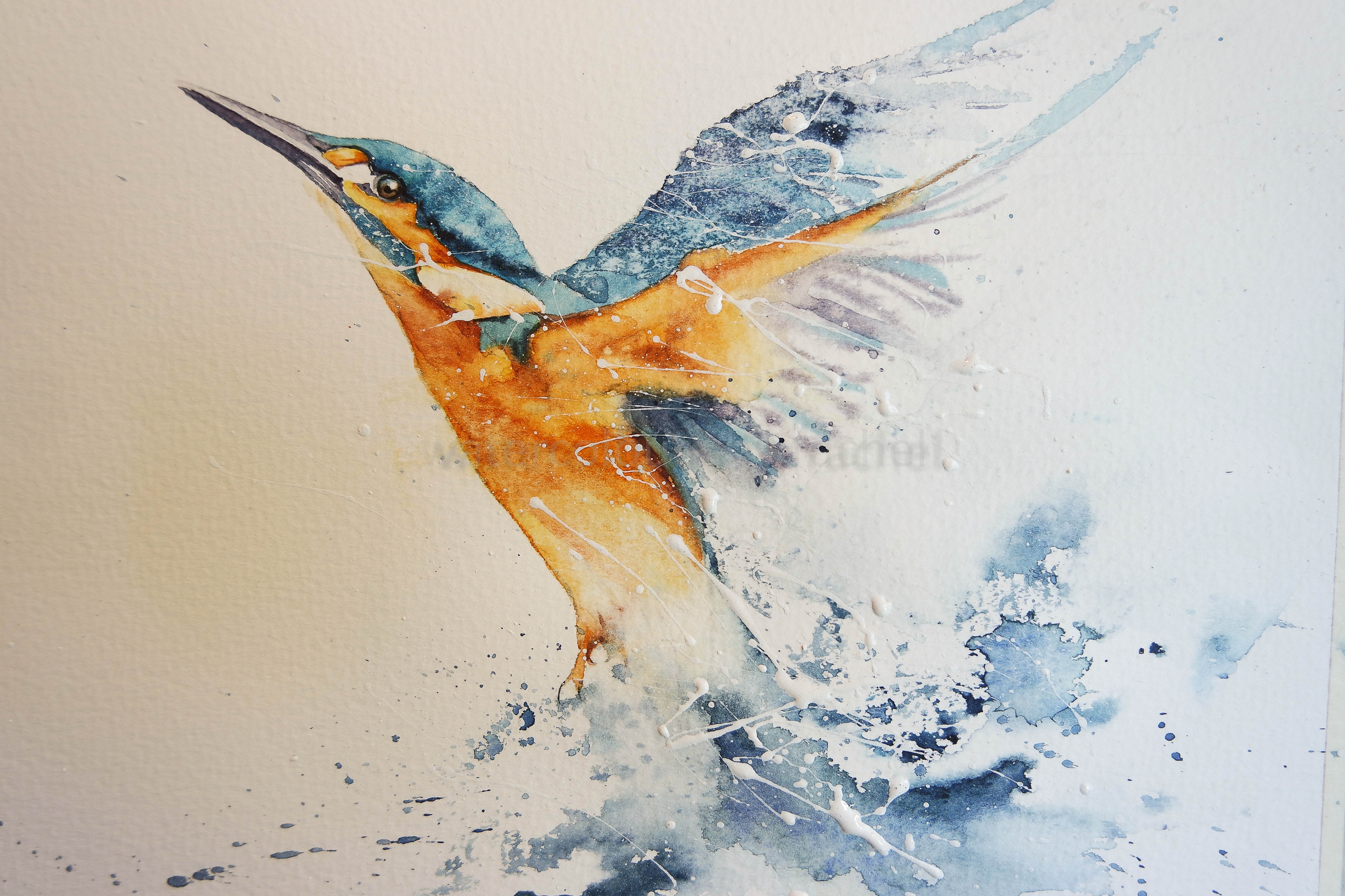 Trying to paint movement – watercolours by rachel