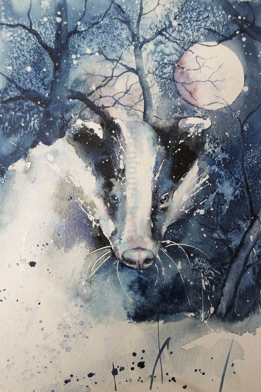 Winter Moon Badger