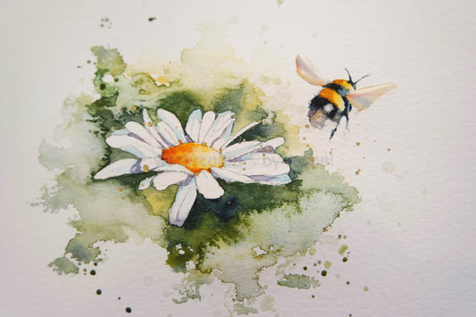 A simple daisy painting ( just in time for Mother's Day)