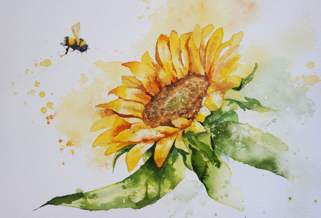 Painting sunshine ( a sunflower)