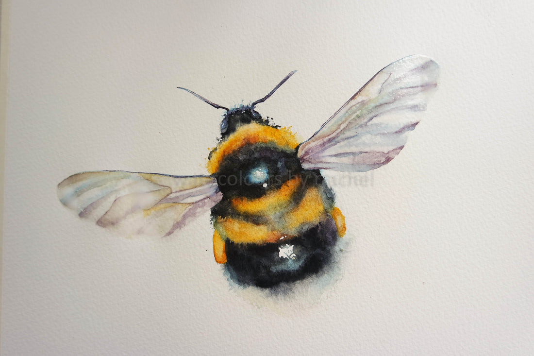 How I painted a bumble bee