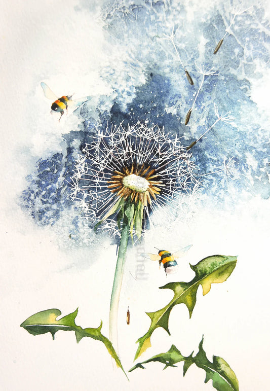 Painting a wish ( Dandelions)