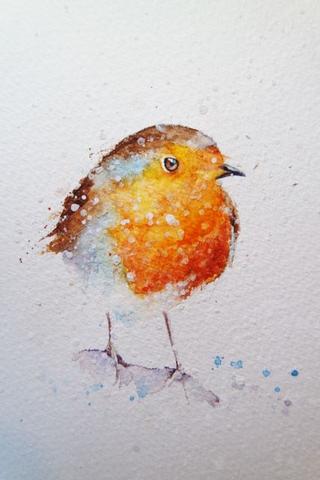 How to paint a robin in 8 easy steps.... revisited