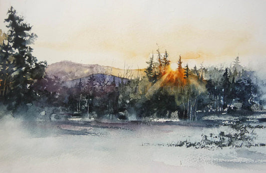 Need to see the winter sun, so I painted some !!