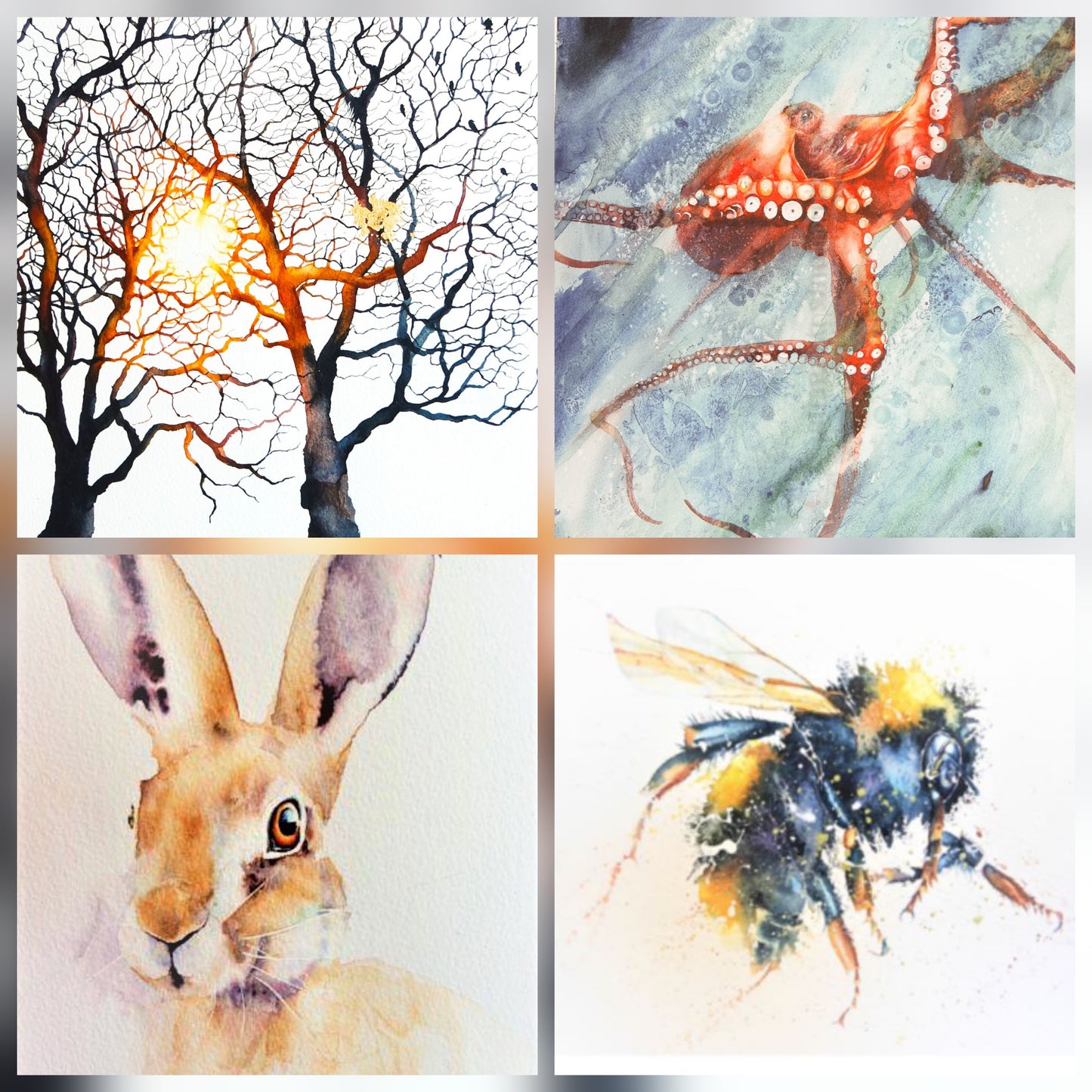 Wildlife Artist of the Year Collection ( four cards )