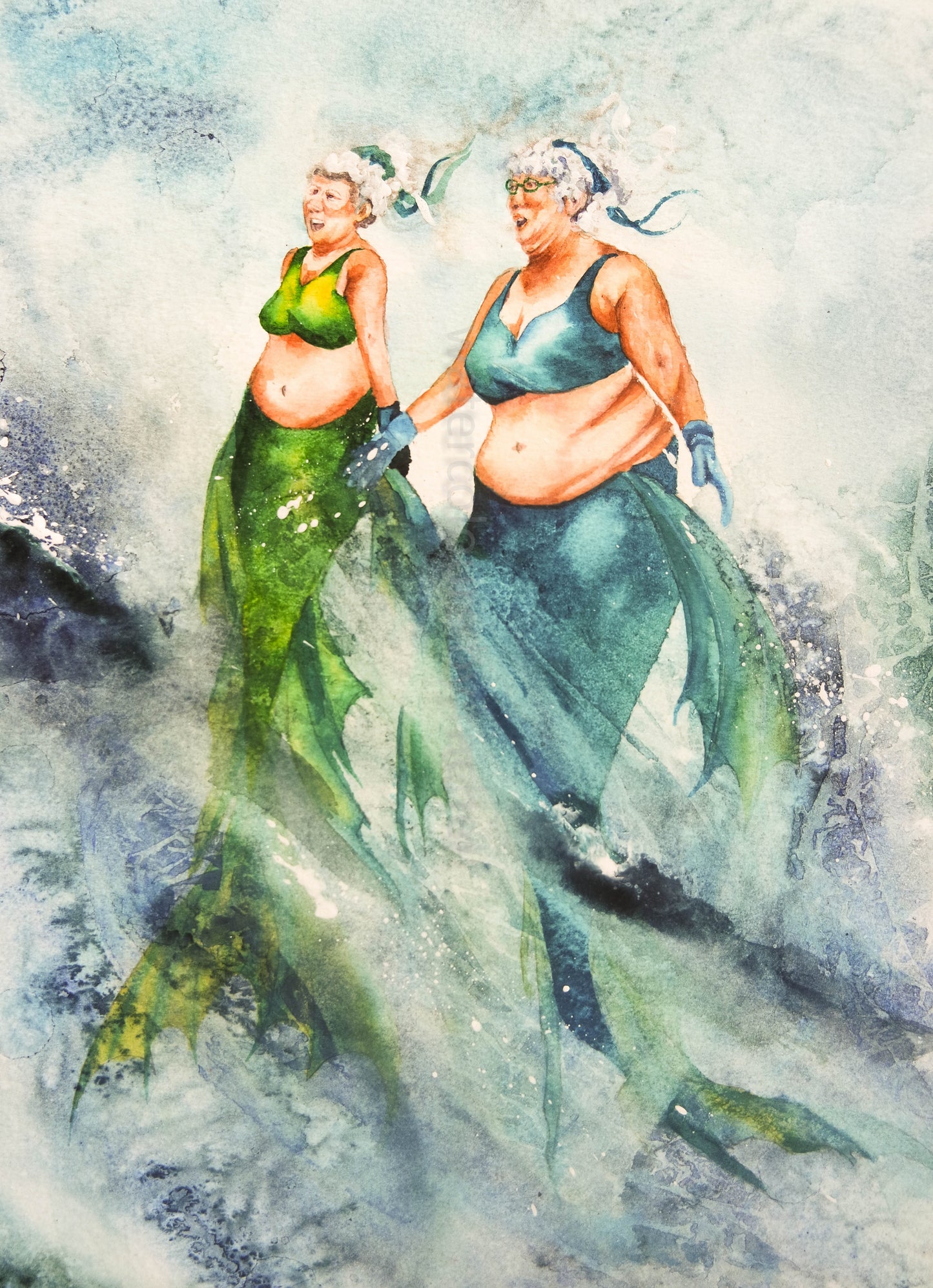 Lets be mermaids you and I  (limited edition signed print )