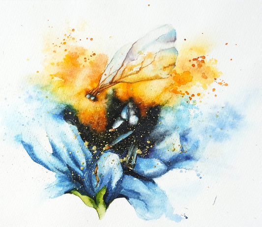 'From flower to flower she bumbles