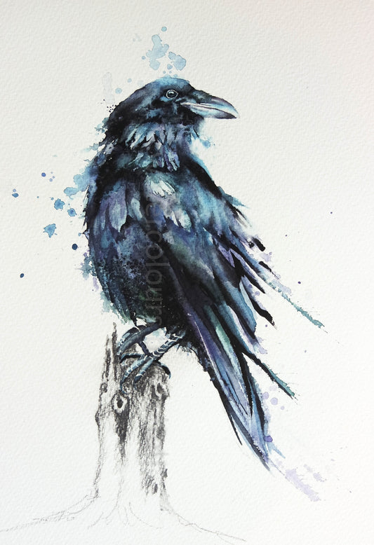I just love painting crows