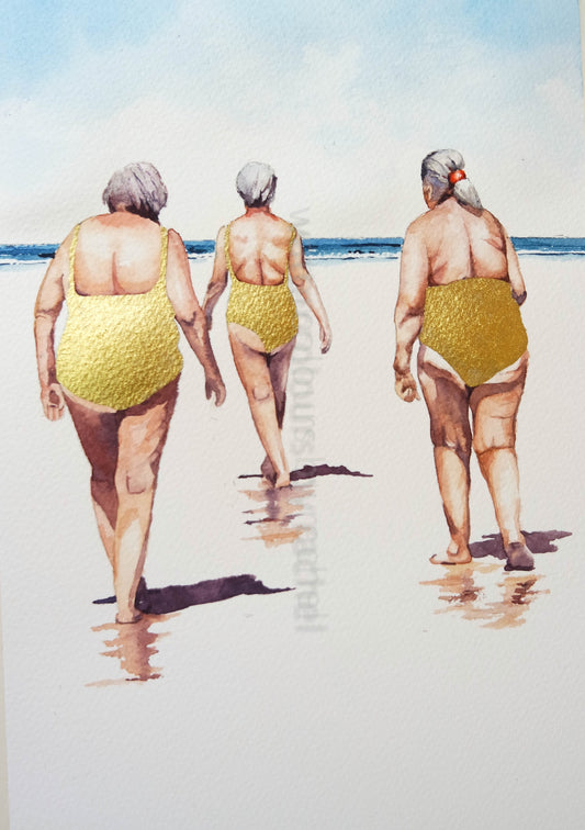 The Golden Girls  ( The Golden Collection ) An Original Watercolour