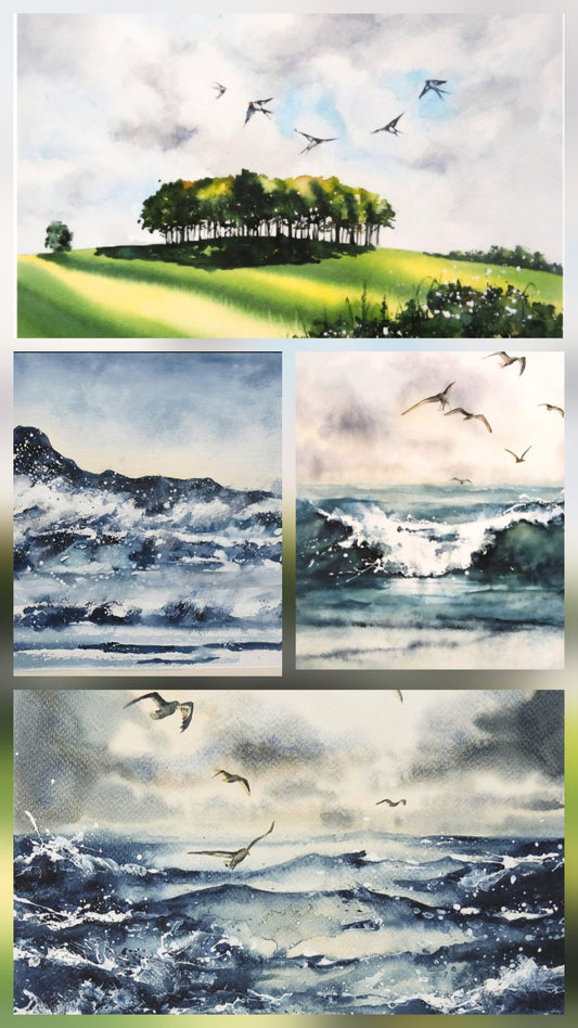 Cornish collection ( 4 cards)