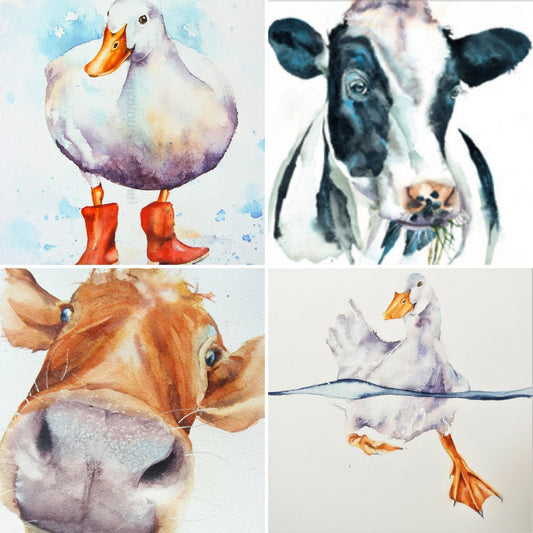 Ducks and Cows  ( four cards)