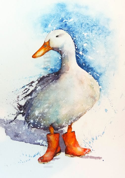 'Lovely weather...For ducks!'