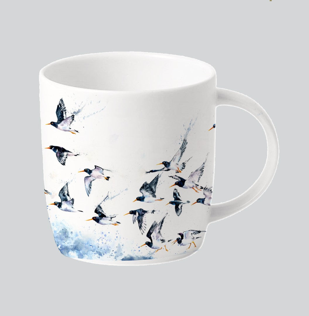 RSPB oystercatchers mug only available for shipping in the UK