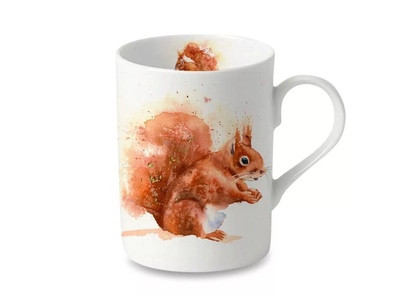 Red Squirrel Fine Bone China Mug  UK delivery ONLY