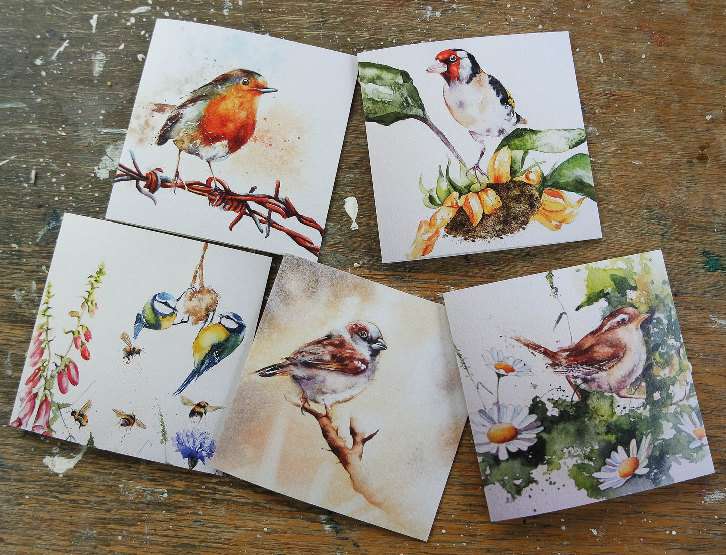 Garden Birds ( 5 cards)