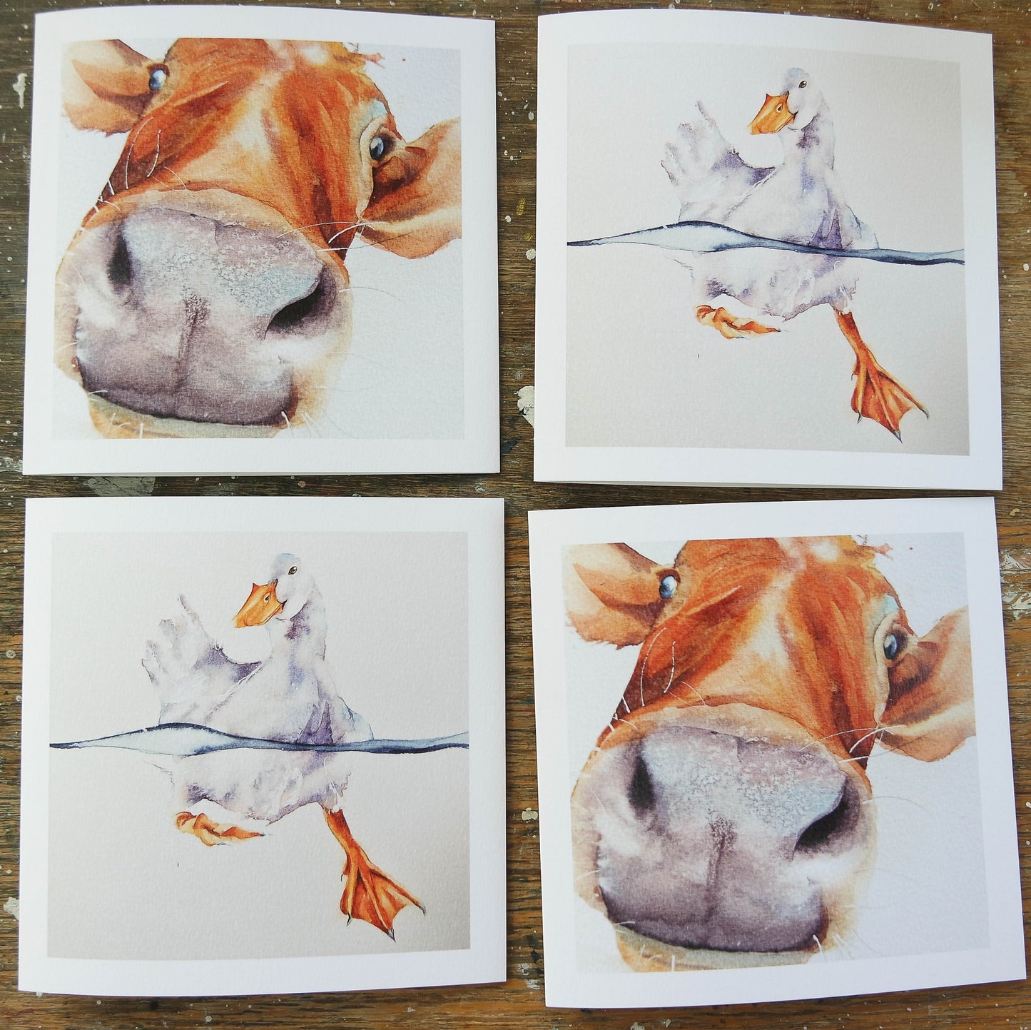 'Going Quackers!' and 'I want to improve your moo'd' ( 4 cards )