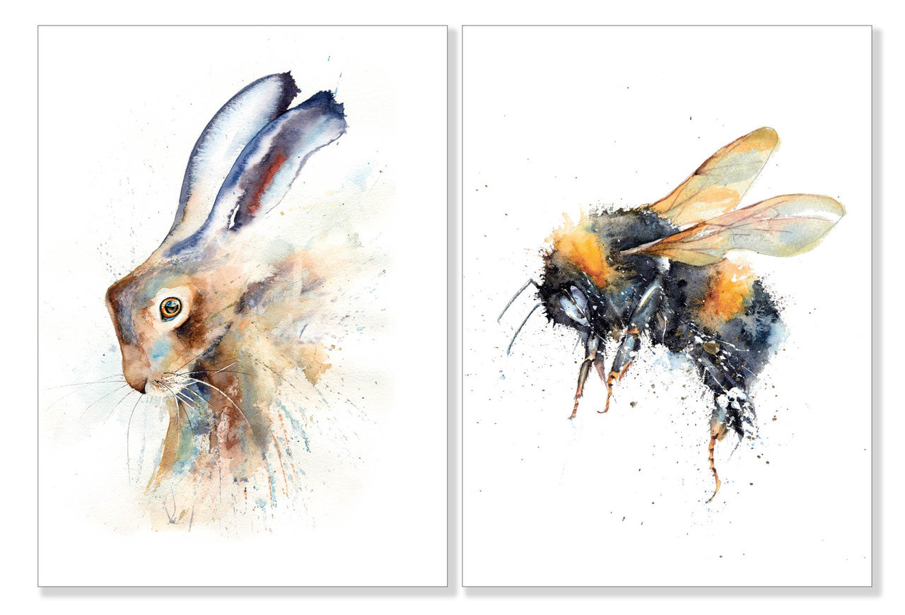 Mini Box  ( 8 cards) -Hare and Bee